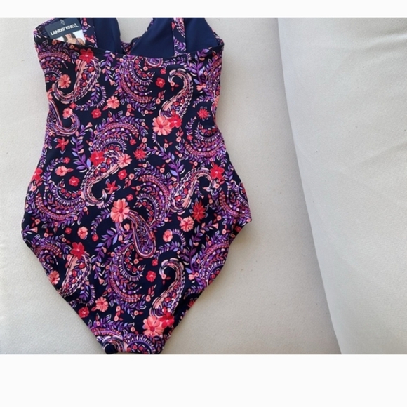 Lands' End Ladies' Swimsuit, Multi colored,Navy, NWT - Picture 4 of 8